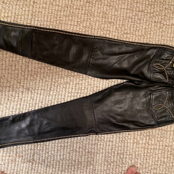 *EPIC* Authentic ‘Gianni Versace’ Vintage HR Leather pants - Picture 3 of 6